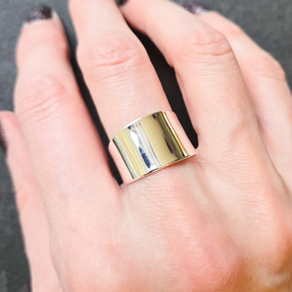 🦋LAST🦋 NWT Honeycat Thick Silver Wrap Ring